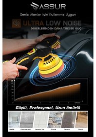 Resim Assur ASR442 12V Orbital 6 Kademeli Polisaj Sarı 