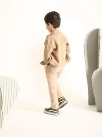 Resim Nanica Kids Erkek Çocuk Pamuklu Cepli Düğmeli Ceket-15731 Kahverengi 