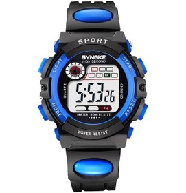 Resim Sones Skmeı 1451 Led Dijital Kronometre Kronograf Aydınlatmalı Çocuk Spor Elektronik Saati Şeffaf Mor 