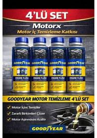Resim Motor İç Temizleme Dökme Katkı Seti 4'lü 300 Ml X4 Engine Flush Yağ Öncesi Temizleyici 