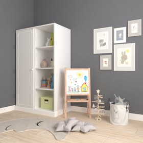 Resim Neva Bebek & Çocuk Odası Gardırobu (Çatısız) 