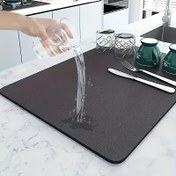 Resim Emici Kaymaz Mutfak ve Banyo Tezgahları için Bulaşık Kurulama Mat Seti - Isıya Dayanıklı, Bulaşıklar, Kahve Makineleri, Lavabolar için İdeal - Noel, Paskalya, Hanuka, Şükran Günü, Muharrem/İslami Temalı 