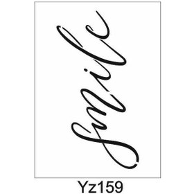 Resim Yazı Desenler Stencil Şablon 25X35 Yz-159 