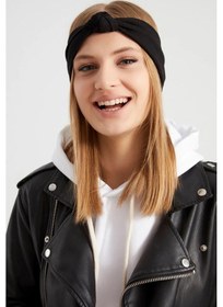 Resim Handmade New Dizayn Butik Bandana Saç Bandı, Ekstra Yumuşak Yerli Kumaş, Şık Rahat Göz Alıcı - Tek Ebat / Siyah Siyah 