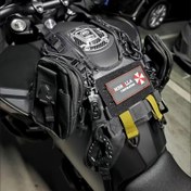 Resim Motor Bisikleti Tank Çantası - Ayarlanabilir Kayışlar, Kruvaziyer, Ralli, Sokak Motosikletleri ve ATV'ler için Dayanıklı Siyah Depolama Paketi - Kolay Erişim Tasarımlı Güvenli Tank Montajlı Posta Kutusu Yeleği, Çok Amaçlı Motor Bisiklet Çantası | Dayanıklı Saklama Çantası 
