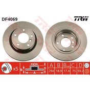 Resim TRW DF4069 FREN DİSKİ ARKA 5D 294mm E46 3 SERISI 00-05 