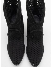 Resim Luvi Shoes Pera Siyah Kadın Kalın Topuklu Yazlık Bot Siyah 