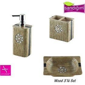 Resim Primanova Wood Diş Fırçalık Kahverengi 