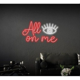 Resim Twins Led All Eyes On Me Yazılı Neon Tabela Kırmızı Model:model:26123366 Kırmızı 