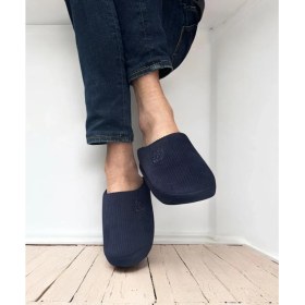 Resim Redtan Lacivert Erkek Ev Terliği | Ortopedik | Yumuşak Tabanlı | Içi Kürklü Damat Terliği & Çeyizlik 