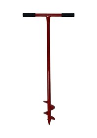 Resim Toprak Burgusu Sabit Kollu Çit Direk Dikme Aleti 15 Cm Çap 