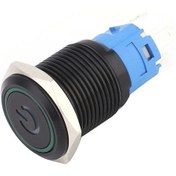 Resim Tenfowee 2 Adet Siyah Ip65 Koruma Dereceli Metal Anahtar, Led Işık Ve Simge İle, 16mm Yeşil 220vac , Dayanıklı Paslanmaz Çelik Gövde 