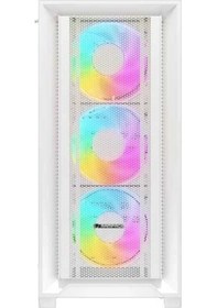 Resim Rampage Voyager 750W 80+ Bronze Beyaz 4 RGB Auto Fan ATX Mid-t Gaming Oyuncu Kasası 