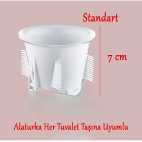 Resim AvcılarPlast WC Matik Koku ve Haşere Önleyici Alaturka Tuvalet Kapağı Plastik Gider Kapak (2 Adet) 