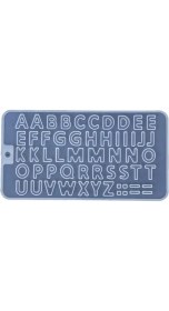 Resim Tinky Winky Epoksi Silikon Kalıp Büyük Harfler Kalıbı Küçük Boy 1.7 cm 