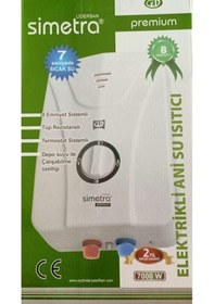 Resim Simetra Premium Elektrikli Şofben Ani Su Isıtıcı 8 Emniyetli 