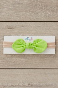 Resim Babygiz El Yapımı Yumuşak stil ince bağlamalı Doğal Pamuklu Penye 2'li Bebek Çocuk Kız Bandana Sarı Yeşil 
