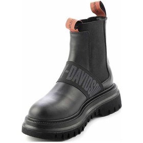 Resim Harley Davidson Bayan Bot 021Z100563 Black Deri Siyah 