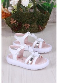 Resim Fort 35572 Rüya Anatomik Rahat Kız Çocuk Sandalet Beyaz 