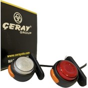Resim Ahmet Otomotiv Neon Mini Takoz Kırmızı-beyaz 12v-24v 