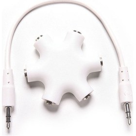 Resim 5 Port 3.5Mm Kulaklık Çoklayıcı Splitter Kablo Iphone Samsung Uyumlu 