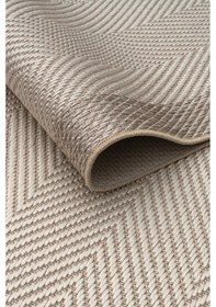 Resim Melaris Halı Yeni Nesil Çerçeveli Sisal Yumuşak Dokuma Kilim Kaymaz Pamuk Taban Bordürlü Halı Bej 