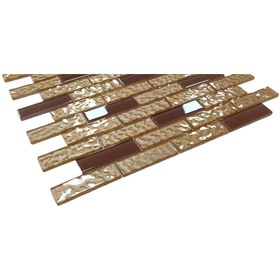 Resim MozaiKristaL Mutfak tezgah arası 23x73x4 mm. Kristal Cam Mozaik. ( 1 Kutu = 1 m2 Fiyatıdır ) 