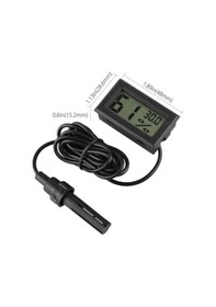 Resim Dijital Lcd Ekran Sıcaklık Nem Ölçer Termometre Higrometre Prop 