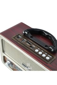 Resim SFL Product Taşınabilir Nostaljik Radyo Bluetooth/fm/usb/sd Retro Radyo M111bt 