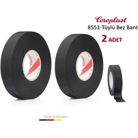 Resim 2 Adet Coroplast Tüylü Bez Bant 19mm X 15 Metre Ref:8551 