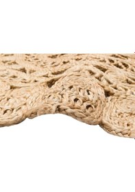 Resim Eko Halı Solo Ca-108 Natural Xw Yuvarlak veya Oval El Dokuma Naturel Jüt Hasır Halı - 150X150 