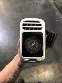 Resim 3dbaydesign Honda Civic Vtec 2 Kalorifer Izgarası Turbo Ve Air Süspansiyon Saati Pod’u 