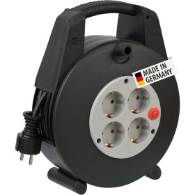 Resim Mena Rise Vario Serisi IP20 Lisanslı 4 Soketli 15 Metre Makaralı Kablo, Siyah, 1 Adet 