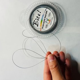 Resim 1 adet Dayanıklı 7 İplikli Paslanmaz Çelik Tel Lider - Deniz ve Tekne Balıkçılığı için Gerekli, Isırma Dirençli Metal Lif Kılavuz Hattı 