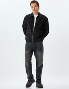 Resim Düz Paça Straight Fit Kot Pantolon Standart Bel - Mark Jean 