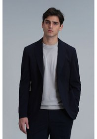 Resim Lufian Erkek Peler Spor Blazer Slim Fit Ceket 111140158 Lacivert 