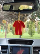 Resim HANIMKIZ TARAFTAR SARI KIRMIZI FORMA ARABA SÜSÜ (12 cm) 