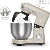 Resim Karaca Hamur Yoğurma MİKSER & Karıştırıcı Püre Çırpma 5LT Mutfak Şefi PRO Çift kollu aparat 6 Kademe1500W 