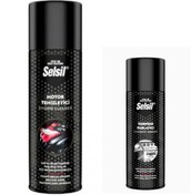 Resim Selsil Susuz Motor Temizleme Spreyi 500 ml + Torpido Parlatıcı 200 ml 