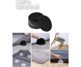 Resim 20 Adet Süper Yapışkan Halı Kaydırmaz Bant Çarşaf, Örtü Kaymasını Önleyici Cırtlı Yapışkan Bant 5 cm 