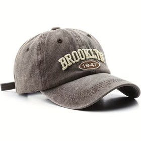 Resim Vintage Brooklyn 1947 Nakışlı Beyzbol Şapkası - Hafif, Nefes Alabilen Polyester, Dış Mekan Aktiviteleri ve Günlük Giyim İçin Ayarlanabilir Uyum, Erkekler ve Kadınlar İçin Mükemmel Hediye 