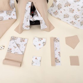 Resim 11 Parça Avantajlı Set - Çift Taraflı - Kumsal Beji Müslin - Koala 