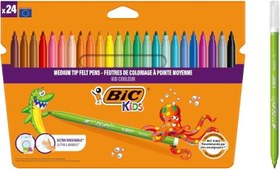 Resim BIC Kids Kid Couleur Keçeli Boya Kalemi, 24'lü Kutu 