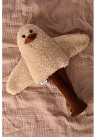 Resim Sevimli Peluş Çocuk Uyku Arkadaşım - 50 Cm Çocuk Bebek Oyun Uyku Arkadaşı Duffy Ördek Yastık Krem 