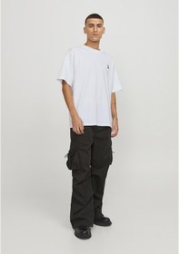 Resim Jack & Jones Sirt Ve Gögüs Baskili Tisört - Triangle 12253435 Beyaz Yeşil 