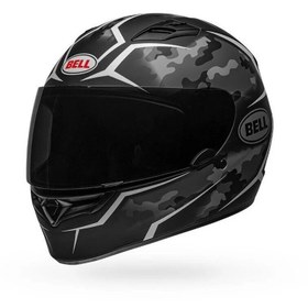 Resim Bell Qualifier Stealth Camo Kapalı Kask (MAT SİYAH-BEYAZ) 