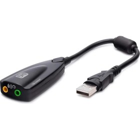 Resim Venüs Shopping Ses Kartı USB 7.1 5hv2 Siyah HDX5254 