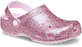 Resim Crocs Classic Chunky Glitter Clog K Simli Çıkarılabilir Kayışlı Terlik Kız Çocuk TERLİK 211939 