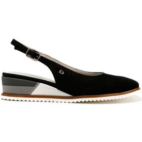 Resim Nero Sandalet Kadın Diğer 395716dp Va Donna Serena Camoscıo Pelle Ante Siyah 