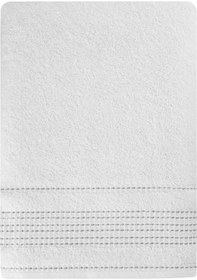 Resim Ladın Pamuk Banyo Havlusu 70x140 Beyaz 